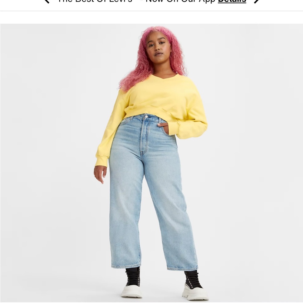 Levis rib cage straight ankle